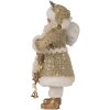 Clayre & Eef Kerstman Decoratiefiguur Goud Wit 17x10x27 cm