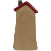 Clayre & Eef 6CE1775 Decoratief Huisje Bruin Rood Keramiek 10x7x19 cm Landelijke Stijl