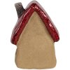 Clayre & Eef 6CE1777 Decoratie Huis Bruin Rood Keramiek 10x8x13 cm Landelijke Stijl