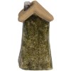 Clayre & Eef 6CE1779 Decoratief Huis Landelijke Stijl Keramiek Groen Bruin Hart 5x5x10 cm