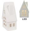 Clayre & Eef 6CE1794 Decoratie Huis LED Porselein Beige 9x6x15 cm