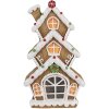 Clayre & Eef 6MG0051 Decoratie Huis LED Bruin Wit 24x11x41 cm 2xAAA