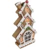 Clayre & Eef 6MG0051 Decoratie Huis LED Bruin Wit 24x11x41 cm 2xAAA