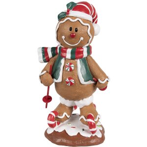 Clayre & Eef 6PR4259 Peperkoekman Decoratie Bruin Wit...