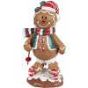 Clayre & Eef 6PR4259 Peperkoekman Decoratie Bruin Wit 12x11x21 cm