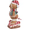 Clayre & Eef 6PR4259 Peperkoekman Decoratie Bruin Wit 12x11x21 cm