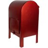 Clayre & Eef 6Y5625 Brievenbus Rood 21x19x34 cm Kerstdecoratie in landelijke stijl