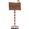 Clayre & Eef 6Y5629 Brievenbus Bruin 14x8x37 cm Kerstdecoratie landelijke stijl