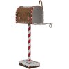 Clayre & Eef 6Y5629 Brievenbus Bruin 14x8x37 cm Kerstdecoratie landelijke stijl