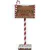 Clayre & Eef 6Y5629 Brievenbus Bruin 14x8x37 cm Kerstdecoratie landelijke stijl