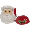 Clayre & Eef 6CE1847 Opbergblik Kerstman Wit Rood 19x18x22 cm