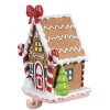 Clayre & Eef 6PR4258 Kerstkous houder peperkoekhuisje 13x11x18 cm