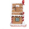 Clayre & Eef 6PR4258 Kerstkous houder peperkoekhuisje 13x11x18 cm