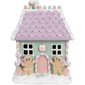 Clayre & Eef 6PR4267 Decoratief Huis Kerstmis Groen...