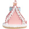 Clayre & Eef 6PR4268 Kersthuis Roze Paars Polyresin 16x13x15 cm