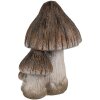 Clayre & Eef 6CE1766 Decoratieve Paddenstoelen Keramiek Bruin Wit 10x8x13 cm