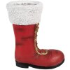 Clayre & Eef 6MG0048 Kerstversiering Laarzen Rood Wit 32x19x36 cm