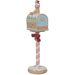 Clayre & Eef 6PR4265 Kerstdecoratie brievenbus Roze...