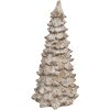 Clayre & Eef 6PR4289 Decoratieve Boom Wit Beige 9x9x18 cm Polyresin Landelijke Stijl