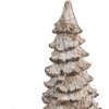 Clayre & Eef 6PR4289 Decoratieve Boom Wit Beige 9x9x18 cm Polyresin Landelijke Stijl