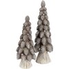 Clayre & Eef 6PR4298 Decoratieve Boom Bruin Wit Ø 7x19 cm Polyresin landelijke stijl