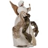 Clayre & Eef 65625 Decoratieve Engel Beige Goud 20x12x28 cm Kerstmis