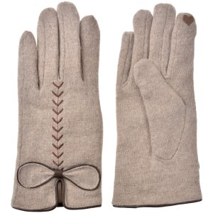 Juleeze JZGL0096BE Winterhandschoenen beige 9x23 cm...