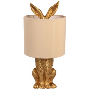 Clayre & Eef 6LMC0099GOVBE Tafellamp rabbit design...