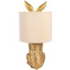 Clayre & Eef 6LMC0099GOVBE Tafellamp rabbit design goud Ø20x43 cm E27 60W