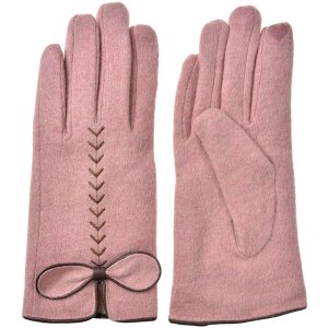 Juleeze JZGL0096P Handschoenen roze 9x23x1 cm strik warm