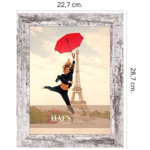 Haes Deco fotolijst SP001186 Paris Witbruin 18x24 cm houteffect MDF