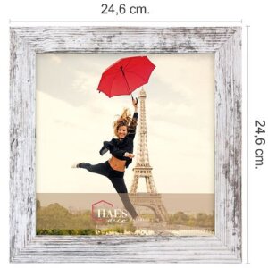 Haes Deco fotolijst SP001226 Paris Witbruin 20x20 cm acrylglas MDF