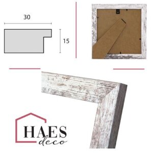 Haes Deco fotolijst SP001226 Paris Witbruin 20x20 cm acrylglas MDF