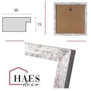 Haes Deco fotolijst SP001306 Paris Witbruin 30x30 cm houteffect MDF