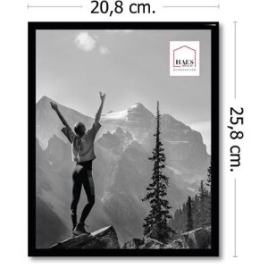 Haes Deco kunststof fotolijst EF12B Easy Frame Zwart 20x25 cm