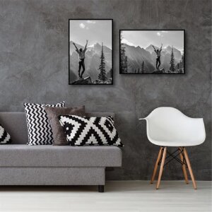 Haes Deco kunststof fotolijst EF9B zwart 40x60 cm