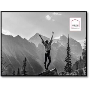 Haes Deco kunststof fotolijst EF19B Easy Frame Zwart 60x80 cm