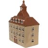 Clayre & Eef 6CE1880 Theelichthouder Huis Beige Bruin 20x10x26 cm Keramiek