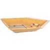 Clayre & Eef 6CE1867 Bord Geel Beige 25x17x3 cm Keramiek in landelijke stijl