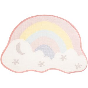 Clayre & Eef BM0016 Badmat regenboog wolk 60x40 cm