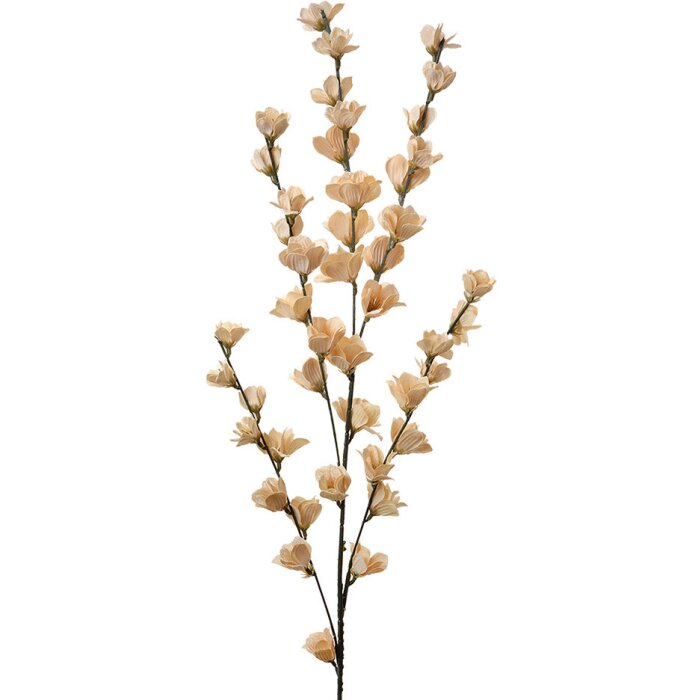 Clayre & Eef 5PL0115W Siertak met bloemen Beige 102 cm