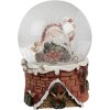 Clayre & Eef 65769 Sneeuwbol Kerstman met muziek Ø 10x15 cm