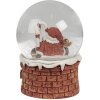 Clayre & Eef 65769 Sneeuwbol Kerstman met muziek Ø 10x15 cm