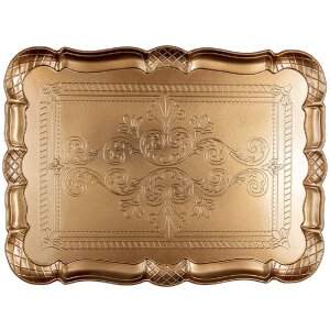 Clayre & Eef 65759 Dienblad Goud 40x30x2 cm Barok...