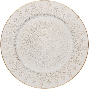 Clayre & Eef 65762 Placemat Ø 33 cm Witgoud...