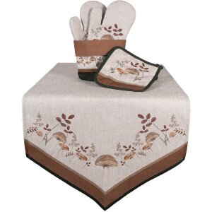 Clayre & Eef LFJ44 Ovenwant Beige Bruin 18x30 cm