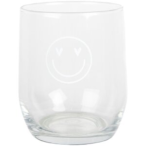 Clayre & Eef BHSGL0006 Drinkglas Smiley Transparant...