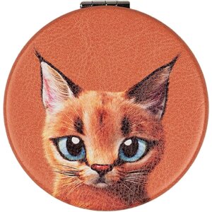 Juleeze JZSP0017 Handspiegel oranje kattenmotief Ø...