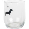 Clayre & Eef PWSGL0004 Drinkglas transparant Ø 8x9 cm 300 ml landelijke stijl