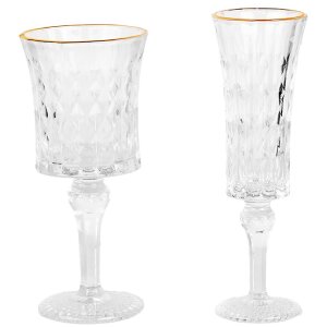 Clayre & Eef 6GL5011 Champagneglas Ø 6x20 cm / 100 ml